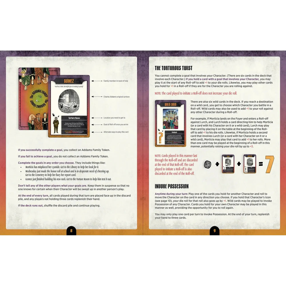 The Addams Family: A Delightfully Frightful Creepy Board Game Pomegranate