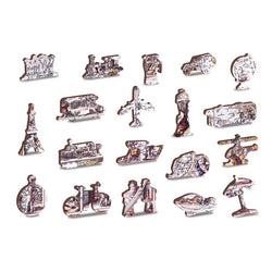 The Age of Exploration Map 505 Piece Wood Jigsaw Puzzle Wooden City (ONLINE ORDER ONLY)