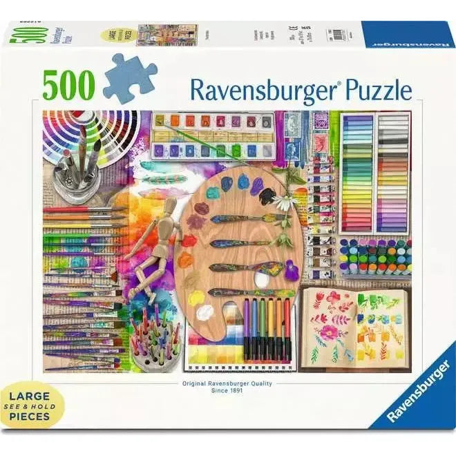 The Artist's Palette 500 Large Piece Jigsaw Puzzle Ravensburger