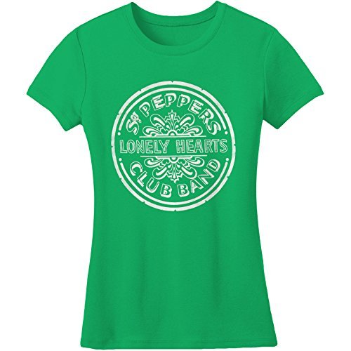 Beatles Women'S Sgt Pepper Girls Jr X-Large Green [T-Shirt] (ONLINE ORDER ONLY)