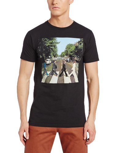Men'S The Beatles Abbey Road Distressed T Shirt, Black, X-Large [T-Shirt] (ONLINE ORDER ONLY)