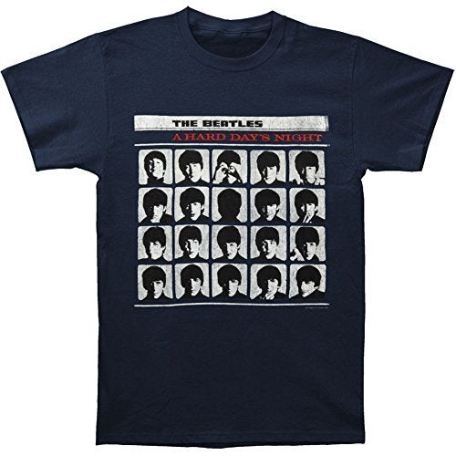 Men'S The Beatles Hard Days Night T-Shirt, Blue, Medium [T-Shirt] (ONLINE ORDER ONLY)