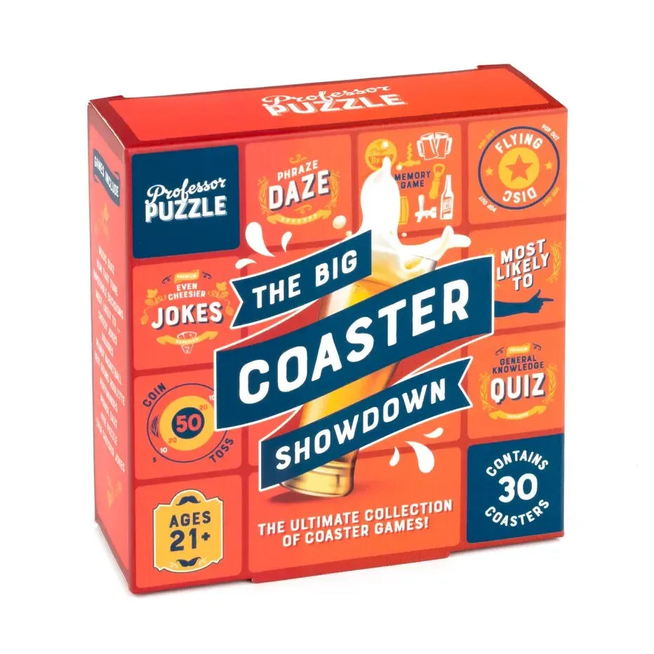 The Big Coaster Showdown- Fun Drinking Game - Professor Puzzle (ONLINE ORDER ONLY)
