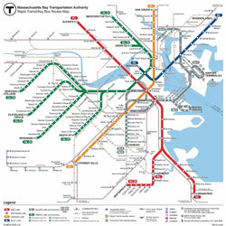 The Boston T Subway Map 500 Piece Jigsaw Puzzle NYPC