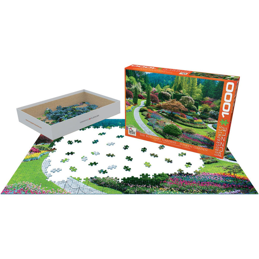 The Butchart Gardens - Sunken Garden 1000 Piece Jigsaw Puzzle Eurographics (ONLINE ORDER ONLY)