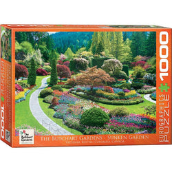 The Butchart Gardens - Sunken Garden 1000 Piece Jigsaw Puzzle Eurographics (ONLINE ORDER ONLY)