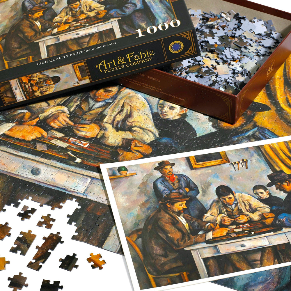 The Card Players 1000 Piece Premium Jigsaw Puzzle Art & Fable (ONLINE ORDER ONLY)