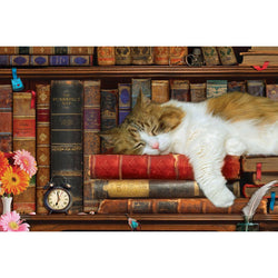 The Cat Nap 1000 Piece Jigsaw Puzzle in Tin Eurographics (ONLINE ORDER ONLY)