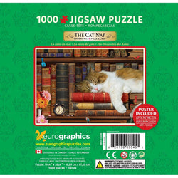 The Cat Nap 1000 Piece Jigsaw Puzzle in Tin Eurographics (ONLINE ORDER ONLY)