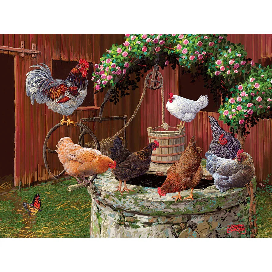 The Chickens are Well 275 Large Piece Jigsaw Puzzle Cobble Hill (ONLINE ORDER ONLY)