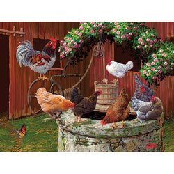 The Chickens are Well 275 Large Piece Jigsaw Puzzle Cobble Hill (ONLINE ORDER ONLY)