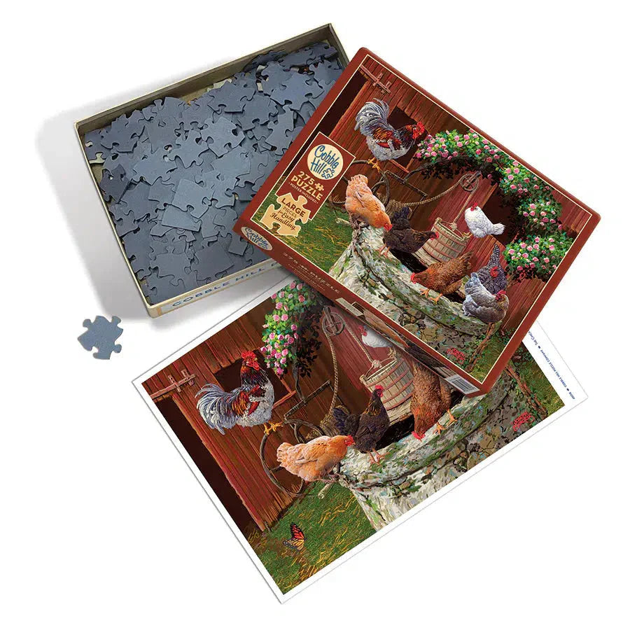 The Chickens are Well 275 Large Piece Jigsaw Puzzle Cobble Hill (ONLINE ORDER ONLY)