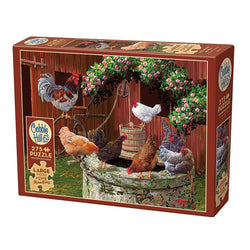 The Chickens are Well 275 Large Piece Jigsaw Puzzle Cobble Hill (ONLINE ORDER ONLY)