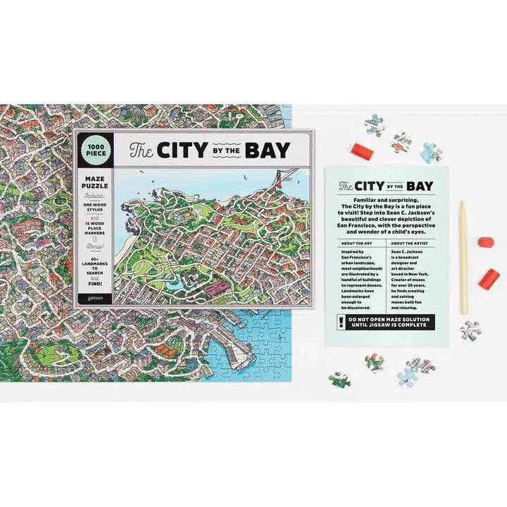 The City By the Bay 1000 Piece Jigsaw Maze Puzzle Galison (ONLINE ORDER ONLY)