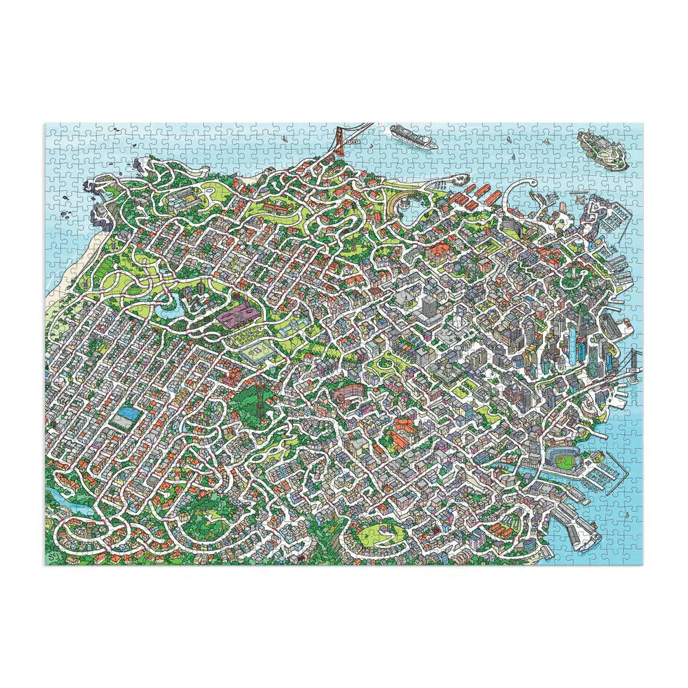 The City By the Bay 1000 Piece Jigsaw Maze Puzzle Galison (ONLINE ORDER ONLY)