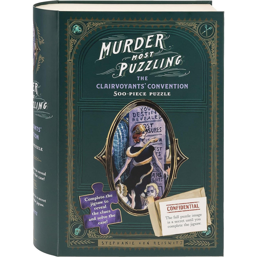 The Clairvoyants' Convention 500 Piece Murder Mystery Jigsaw Puzzle Chronicle (ONLINE ORDER ONLY)