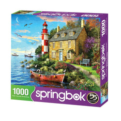 The Cottage Lighthouse 1000 Piece Jigsaw Puzzle Springbok (ONLINE ORDER ONLY)