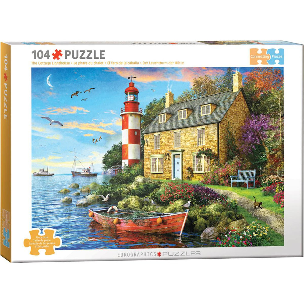 The Cottage Lighthouse 104 Connecting Pieces Jigsaw Puzzle Eurographics (ONLINE ORDER ONLY)
