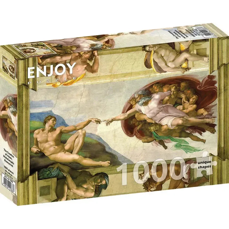 The Creation of Adam by Michelangelo 1000 Piece Jigsaw Puzzle Enjoy (ONLINE ORDER ONLY)