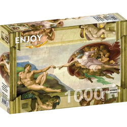 The Creation of Adam by Michelangelo 1000 Piece Jigsaw Puzzle Enjoy