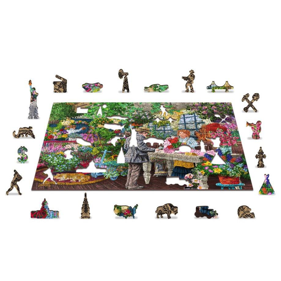 The Florist 400 Piece Wood Jigsaw Puzzle Wooden City (ONLINE ORDER ONLY)