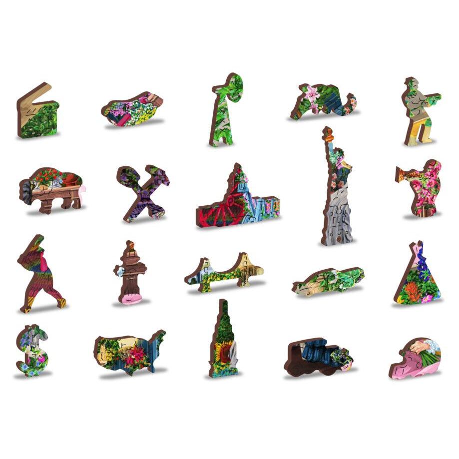 The Florist 400 Piece Wood Jigsaw Puzzle Wooden City (ONLINE ORDER ONLY)