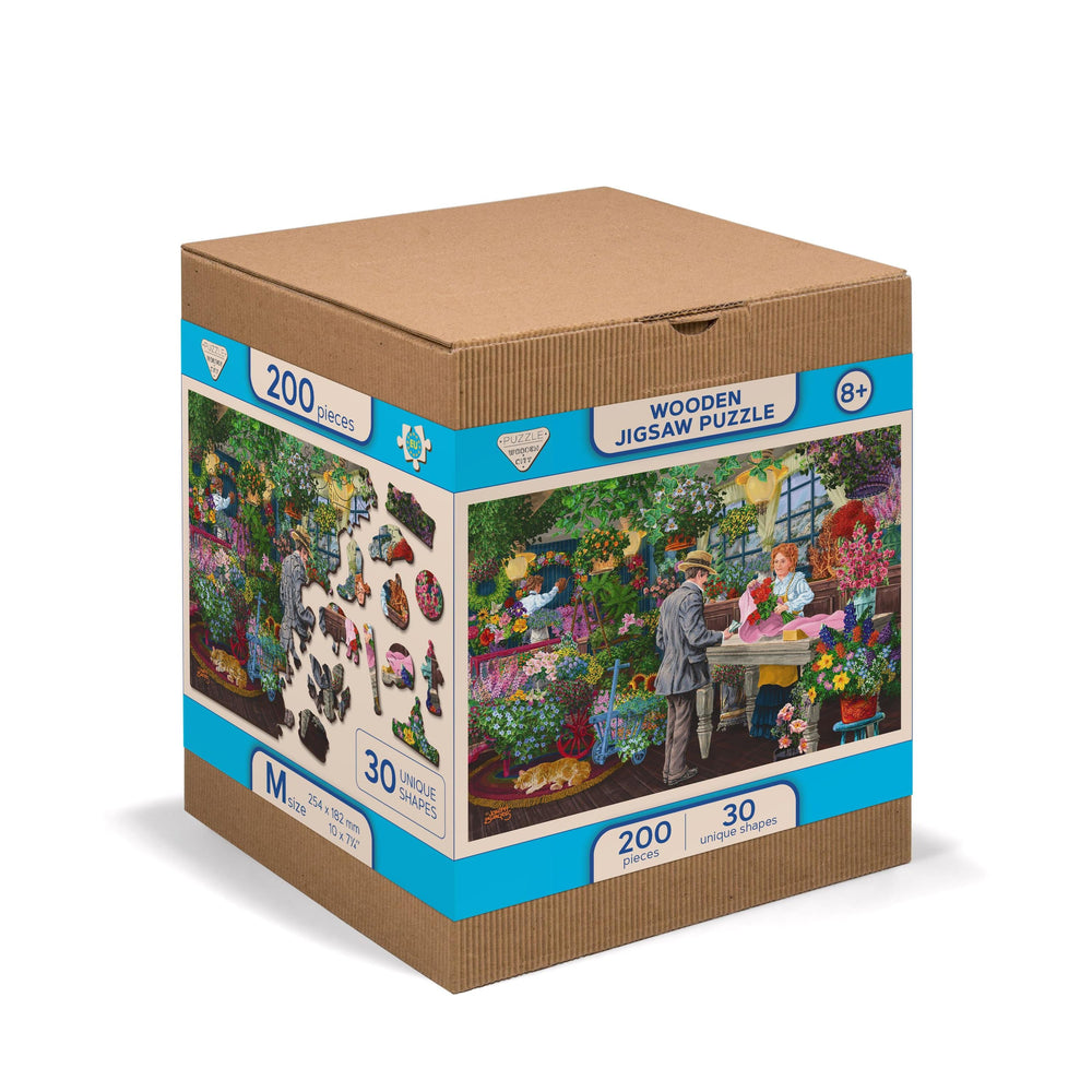The Florist's 200 Piece Wood Jigsaw Puzzle Wooden City (ONLINE ORDER ONLY)