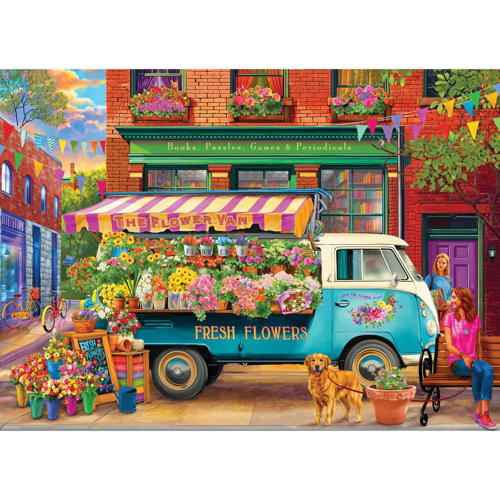 The Flower Van 1000 Piece Jigsaw Puzzle Eurographics (ONLINE ORDER ONLY)