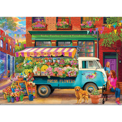 The Flower Van 1000 Piece Jigsaw Puzzle Eurographics (ONLINE ORDER ONLY)