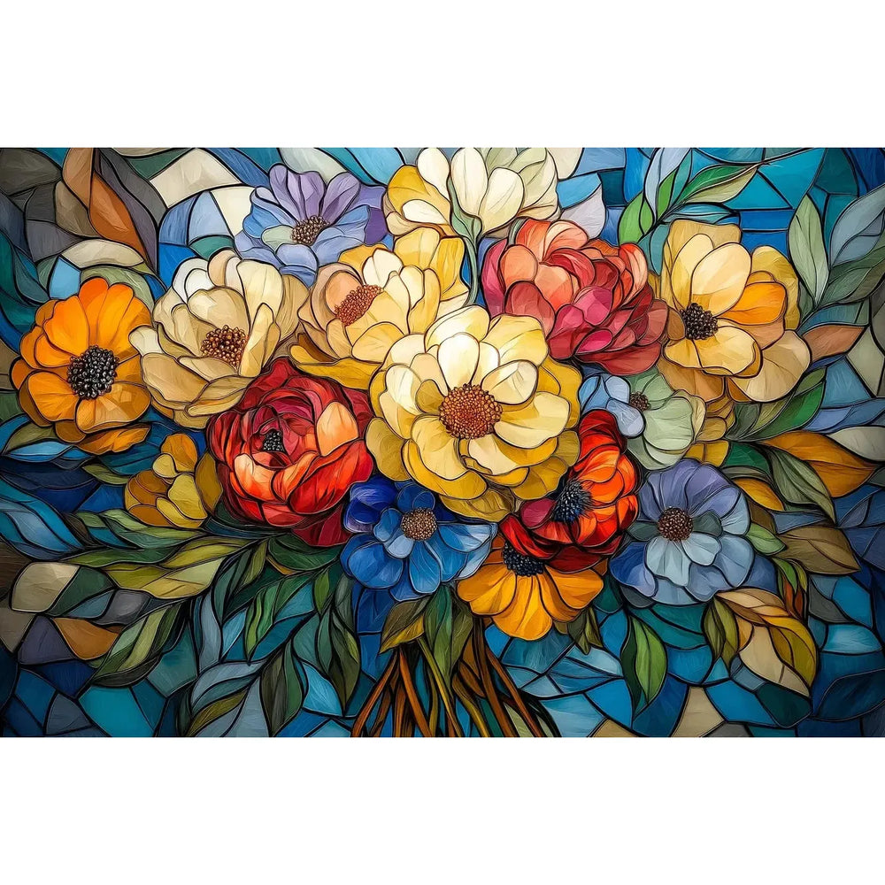 The Glass Petals 1000 Piece Jigsaw Puzzle Trippy