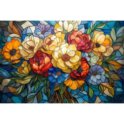 The Glass Petals 1000 Piece Jigsaw Puzzle Trippy