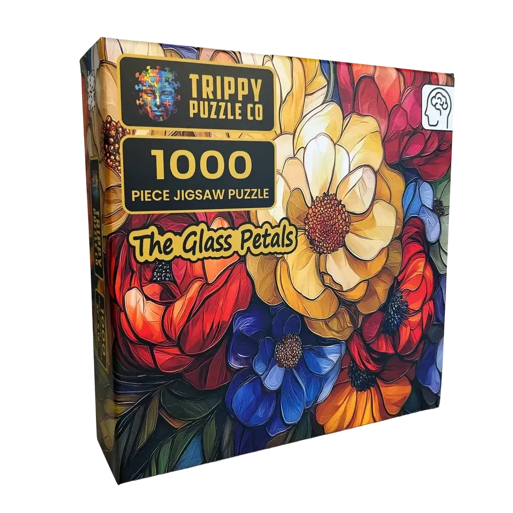 The Glass Petals 1000 Piece Jigsaw Puzzle Trippy