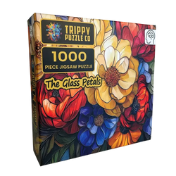 The Glass Petals 1000 Piece Jigsaw Puzzle Trippy