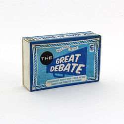 The Great Debate Matchbox Trivia Card Game Ginger Fox (ONLINE ORDER ONLY)