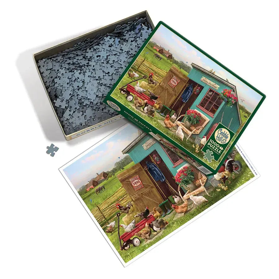 The Happy Hen House 1000 Piece Jigsaw Puzzle Cobble Hill (ONLINE ORDER ONLY)