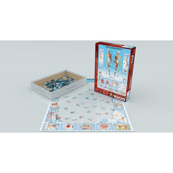 The Human Body 1000 Piece Jigsaw Puzzle Eurographics (ONLINE ORDER ONLY)
