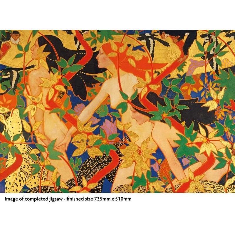 The Hunt by Robert Burns 1000 Piece Jigsaw Puzzle Flame Tree