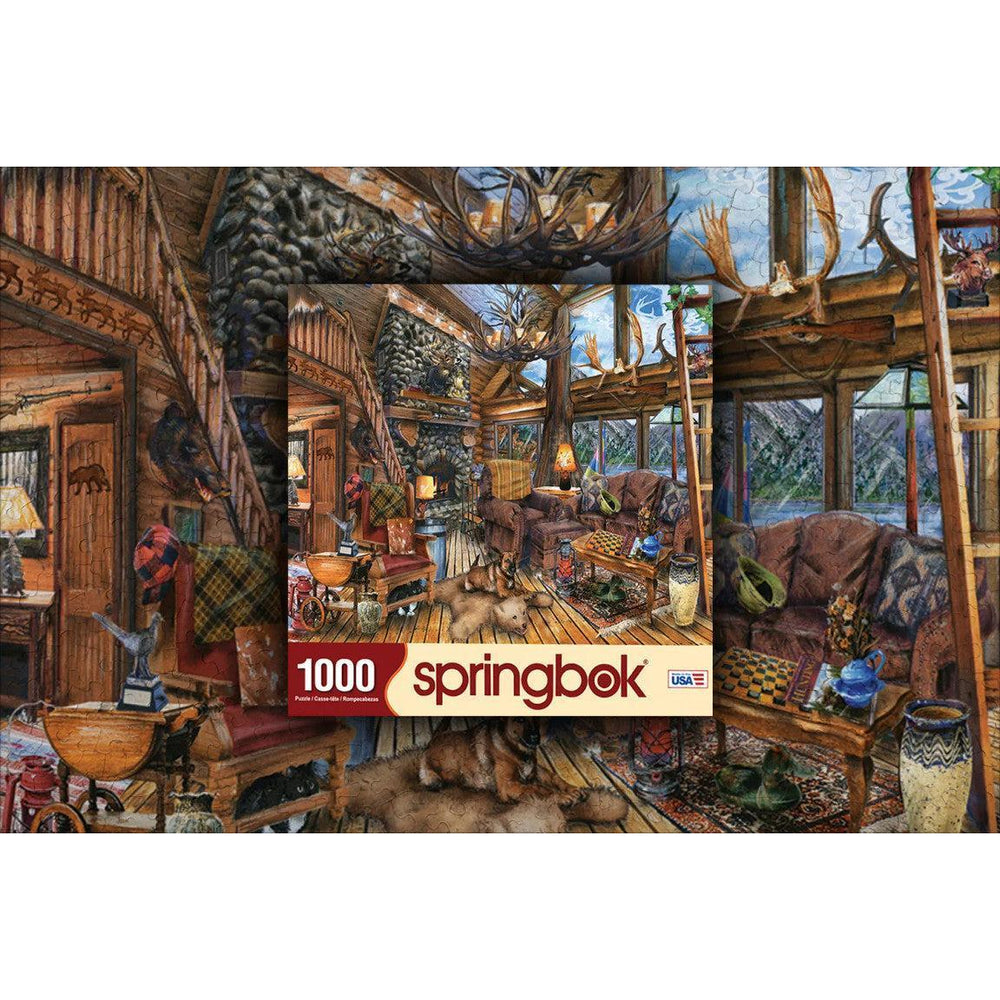 The Hunting Lodge 1000 Piece Jigsaw Puzzle Springbok (ONLINE ORDER ONLY)