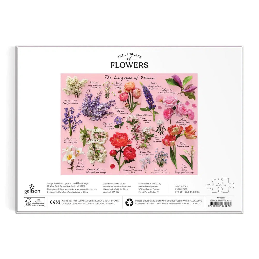 The Language of Flowers 1000 Piece Jigsaw Puzzle Galison (ONLINE ORDER ONLY)