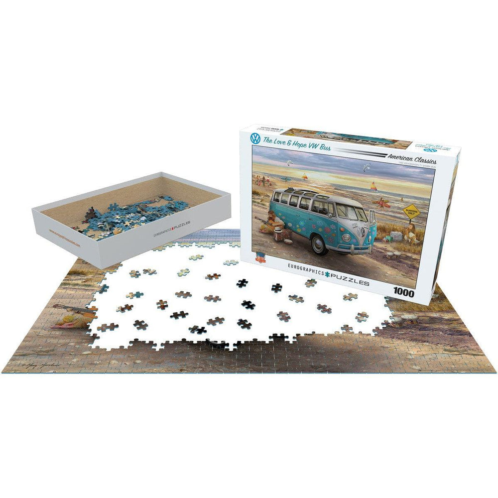 The Love & Hope VW Bus 1000 Piece Jigsaw Puzzle Eurographics (ONLINE ORDER ONLY)