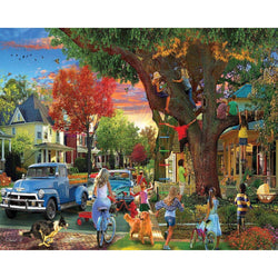 The Neighborhood 1000 Piece Jigsaw Puzzle White Mountain (ONLINE ORDER ONLY)
