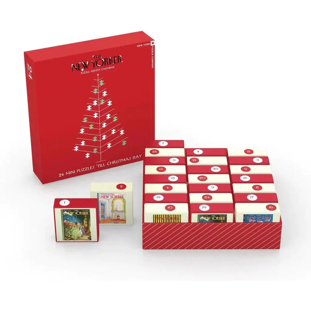 The New Yorker Advent Calendar - 24 Set of 100 Piece Mini Jigsaw Puzzles NYPC (ONLINE ORDER ONLY)