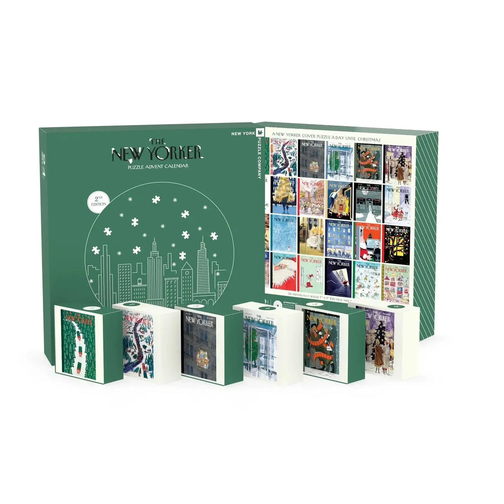 The New Yorker Advent Calendar v2 - 24 Set of 100 Piece Mini Jigsaw Puzzles NYPC (ONLINE ORDER ONLY)