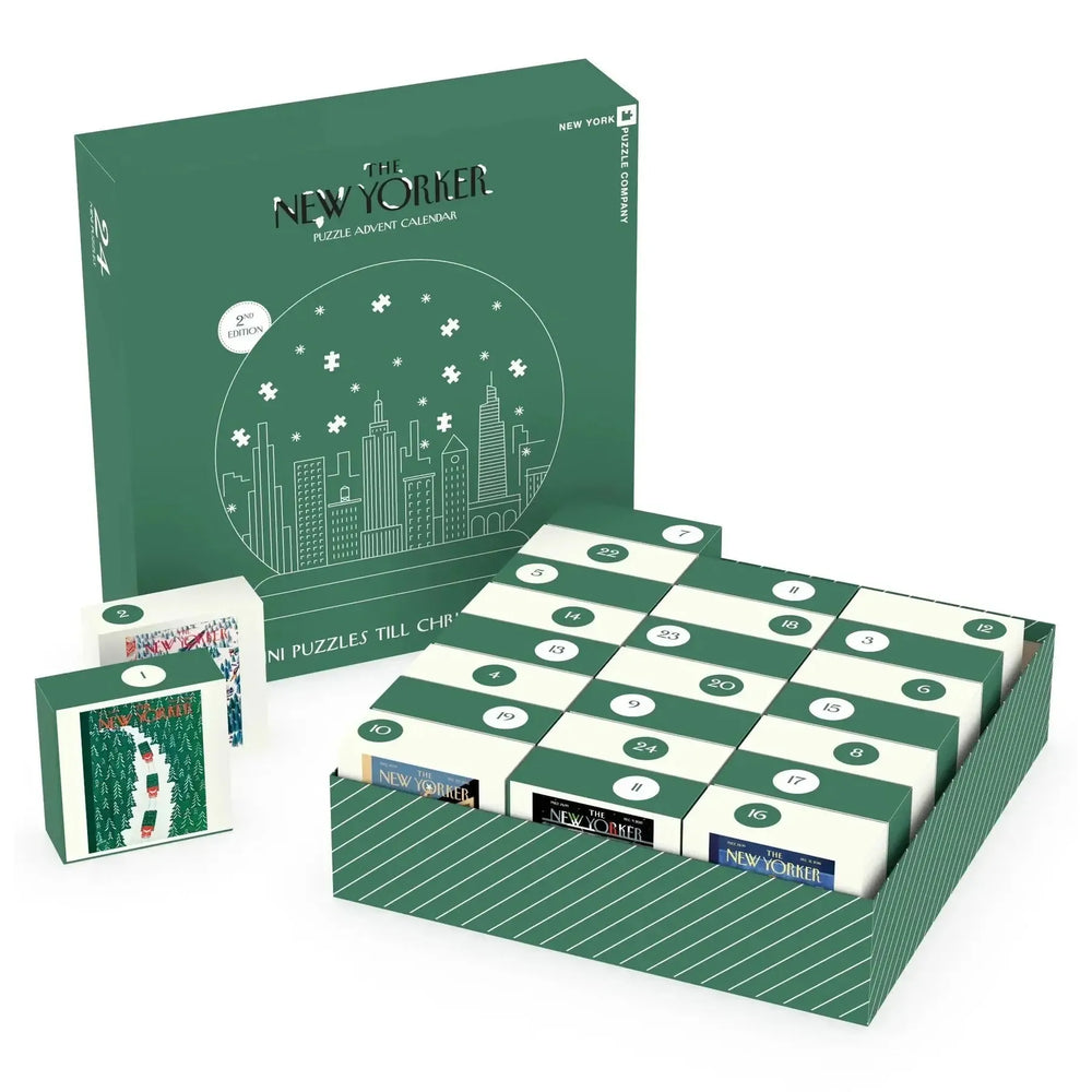 The New Yorker Advent Calendar v2 - 24 Set of 100 Piece Mini Jigsaw Puzzles NYPC (ONLINE ORDER ONLY)