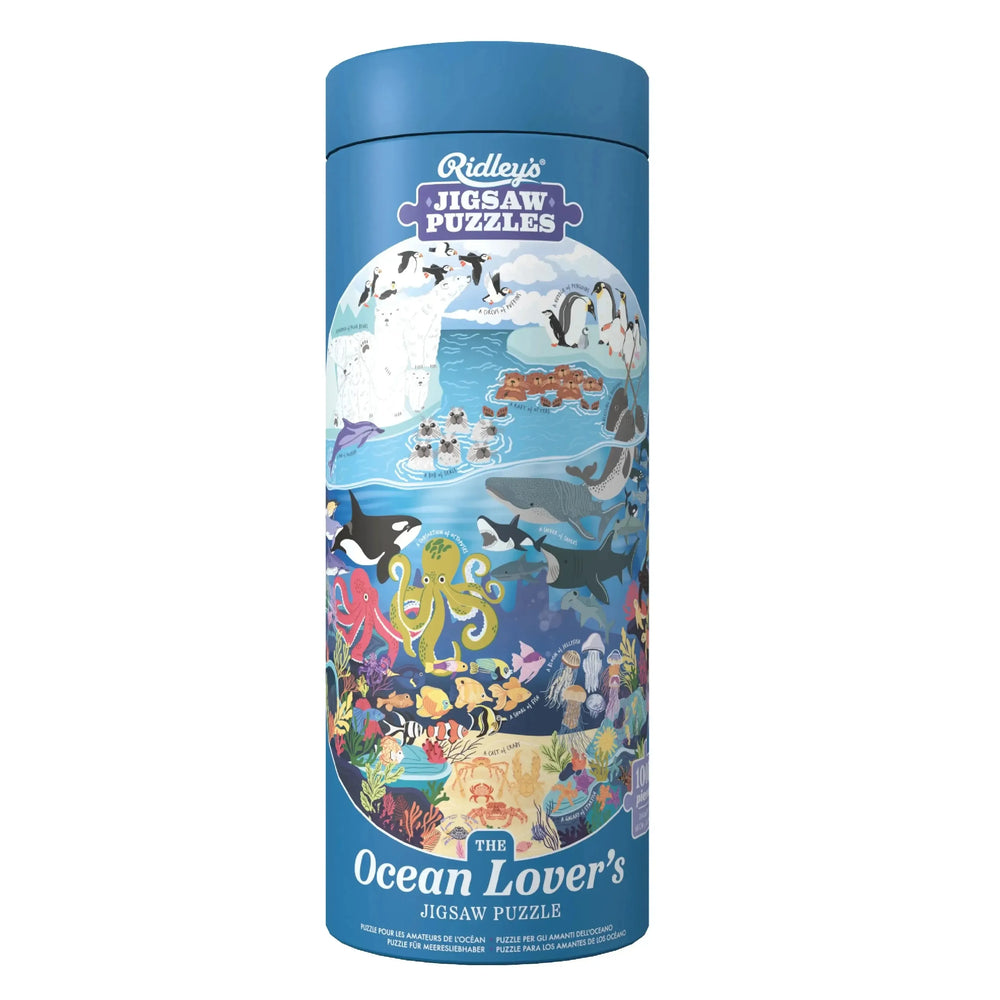 The Ocean Lover's 1000 Piece Round Jigsaw Puzzle Ridley (ONLINE ORDER ONLY)
