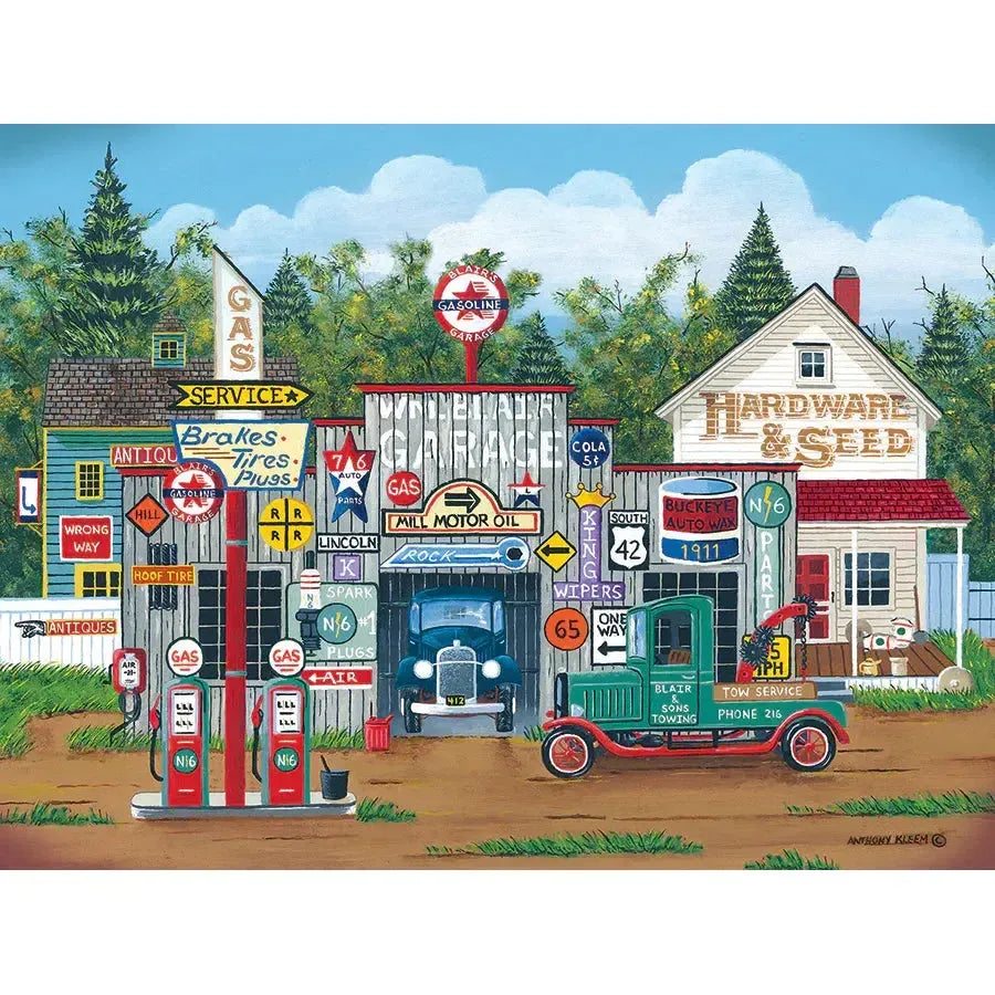 The Ol' Roadside Garage 275 Large Piece Jigsaw Puzzle Cobble Hill