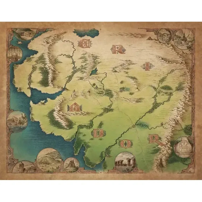 The One Ring Map The Lord of the Rings 1000 Piece Jigsaw Puzzle Kosmos