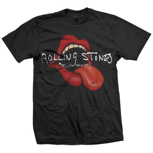 Men'S Rolling Stones Open Mouth & Tongue T-Shirt,Black,Medium [T-Shirt] (ONLINE ORDER ONLY)