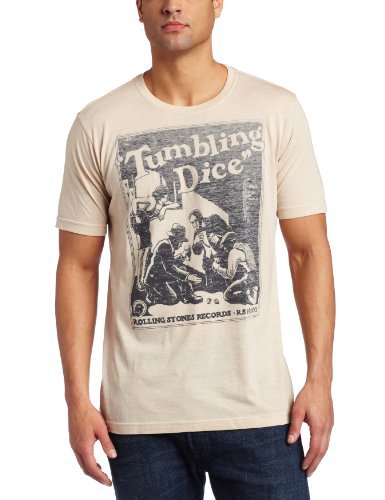 Men'S The Rolling Stones Tumbling Dice T-Shirt, Off-White, Small [T-Shirt] (ONLINE ORDER ONLY)