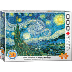 The Starry Night 300 Large Piece 3D Lenticular Jigsaw Puzzle Eurographics (ONLINE ORDER ONLY)